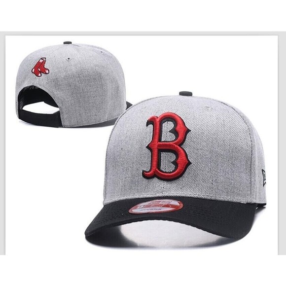 New Era Other - New Era Boston Red Sox Baseball Hat MLB Adjustable Snapback Cap Classic Gray